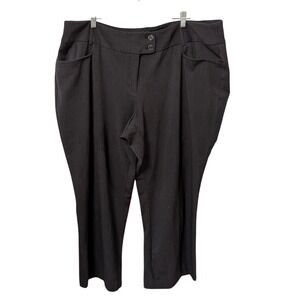 Rafaella Curvy Fit‎ Trouser Pants Plus Size 22W Black Dress Career